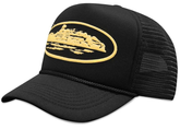 Corteiz Alcatraz Trucker Hat - Black/Yellow